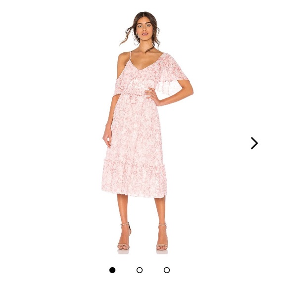 Lovers + Friends X Revolve  Midi Floral Off The Shoulder Dress Size Medium - Picture 2 of 15